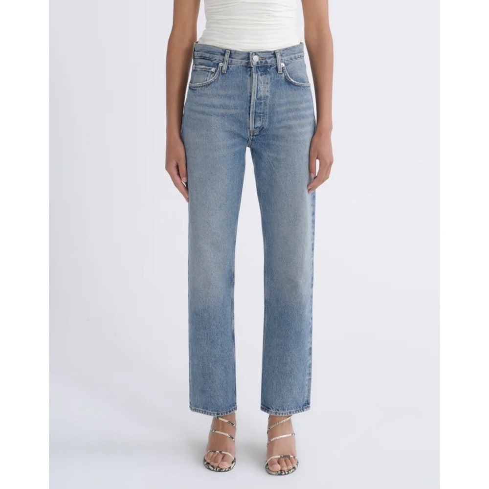 Agolde 90's Pinch Waist High Rise Straight Jeans Navigate 23 Retro Denim Fall
